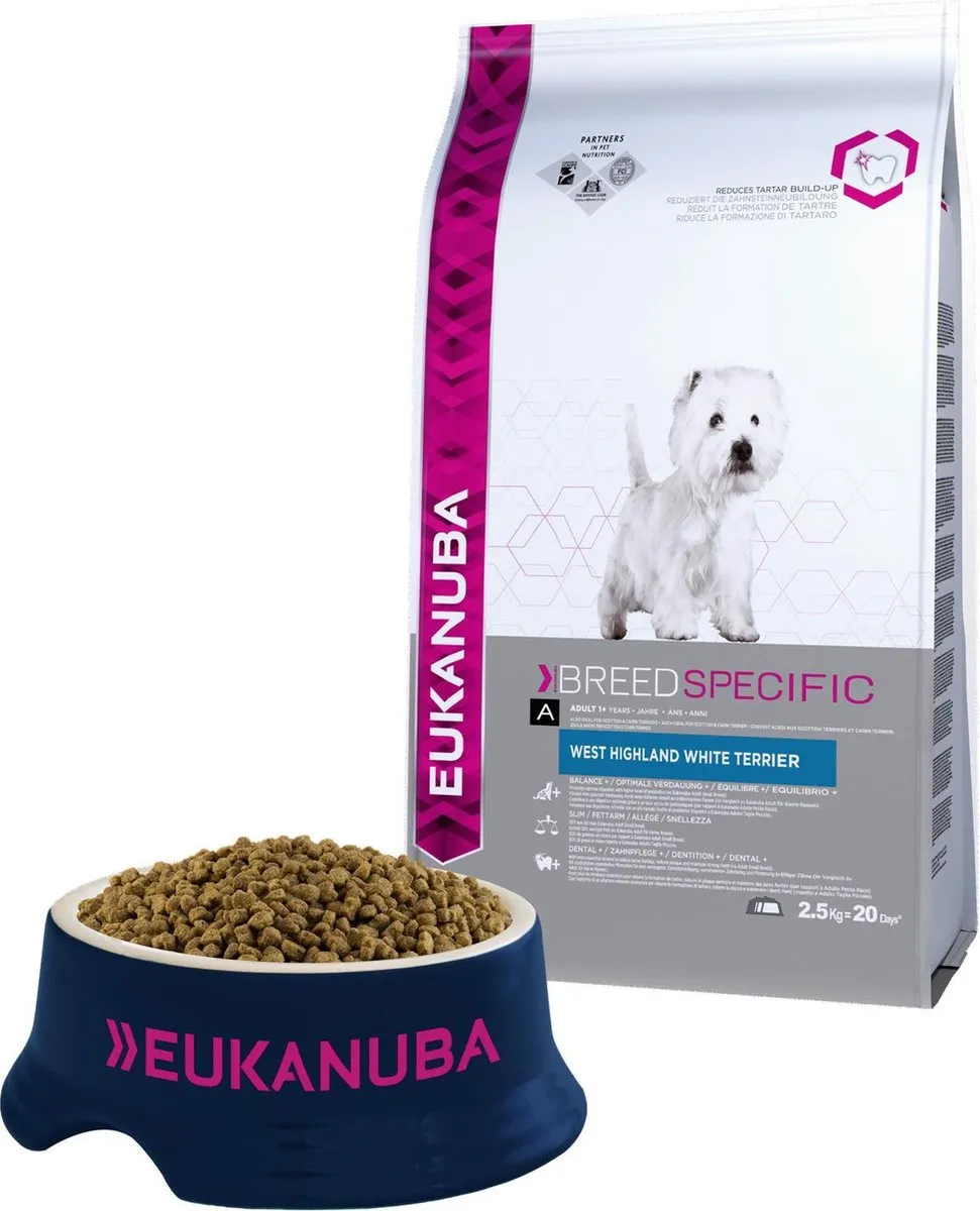Eukanuba West Highland White Terriër Hondenvoer 2,5 kg