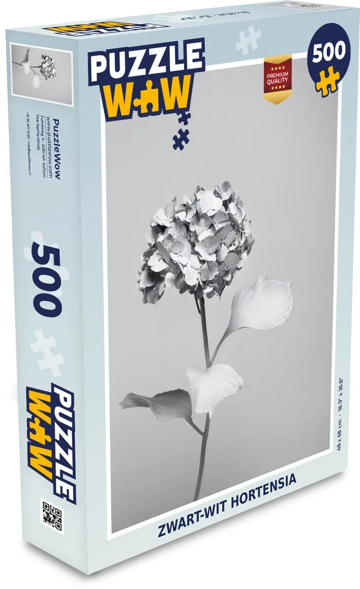 PuzzleWow Hortensia Legpuzzel 500 Stuks