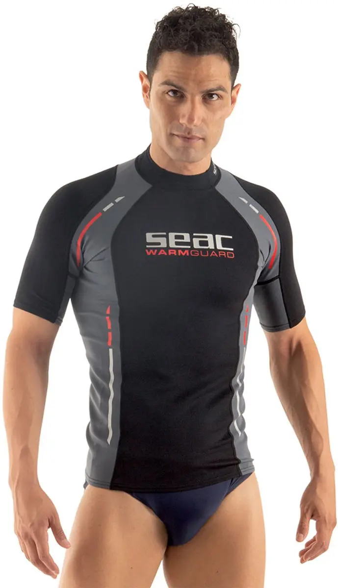 Seac Warm Guard T-shirt Heren Zwart/grijs