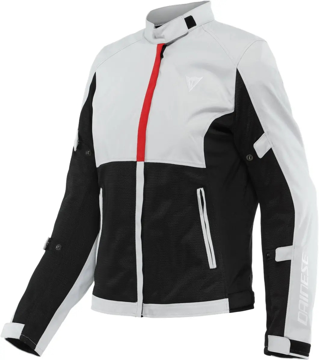 Dainese Risoluta Air Tex Jas Dames Glacier Grijs Lava Rood