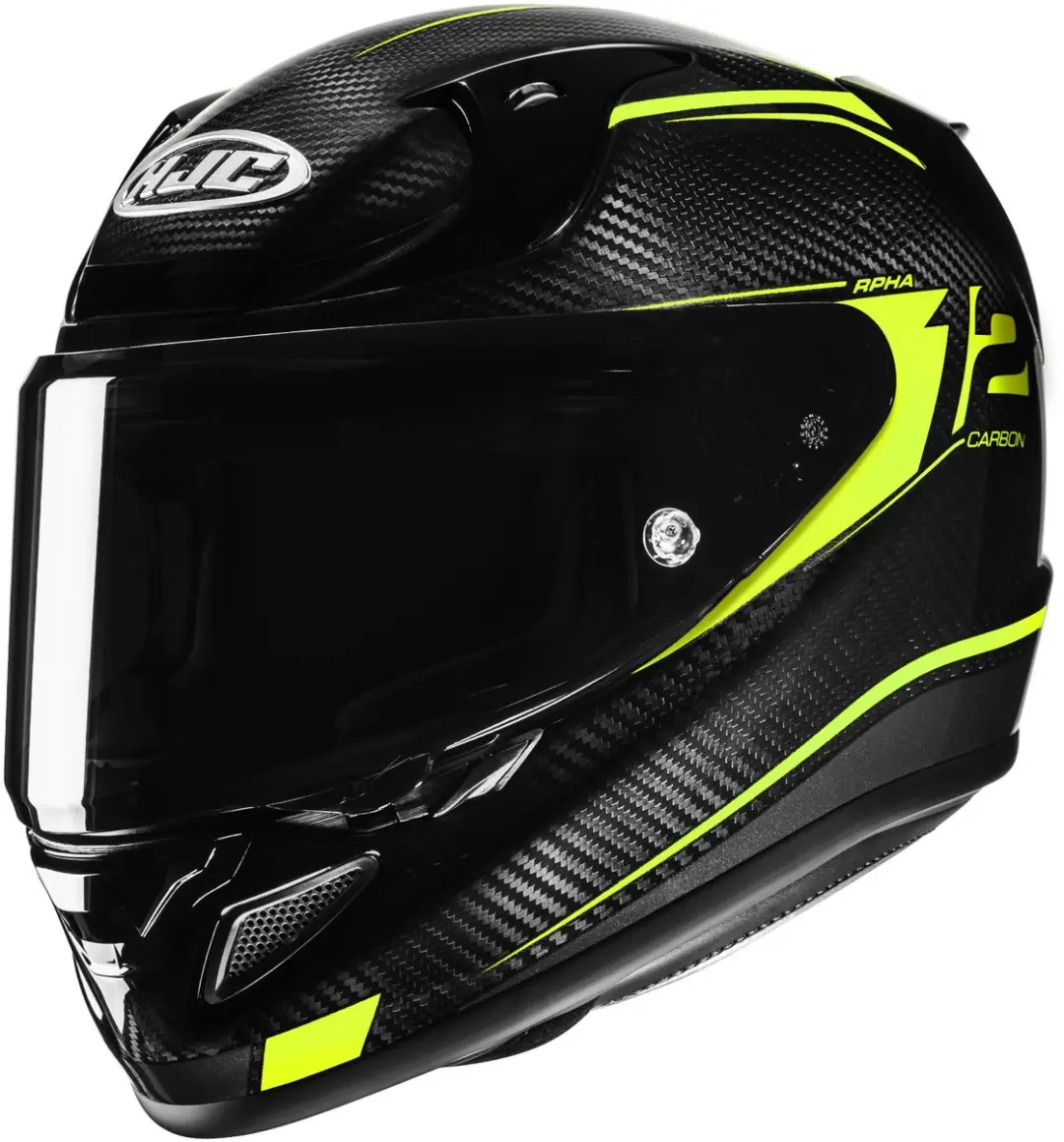 HJC RPHA 12 Carbon Keres Zwart Geel Integraalhelm
