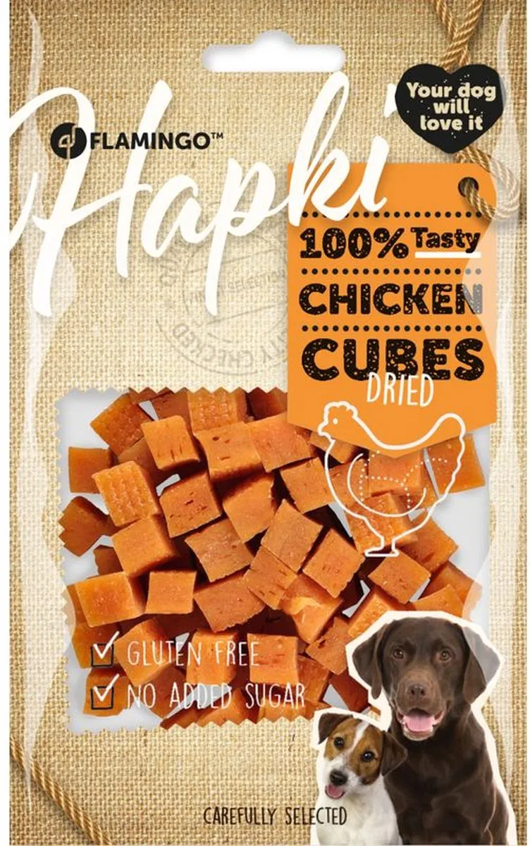 Flamingo Hondensnack Chicken Cubes 85g