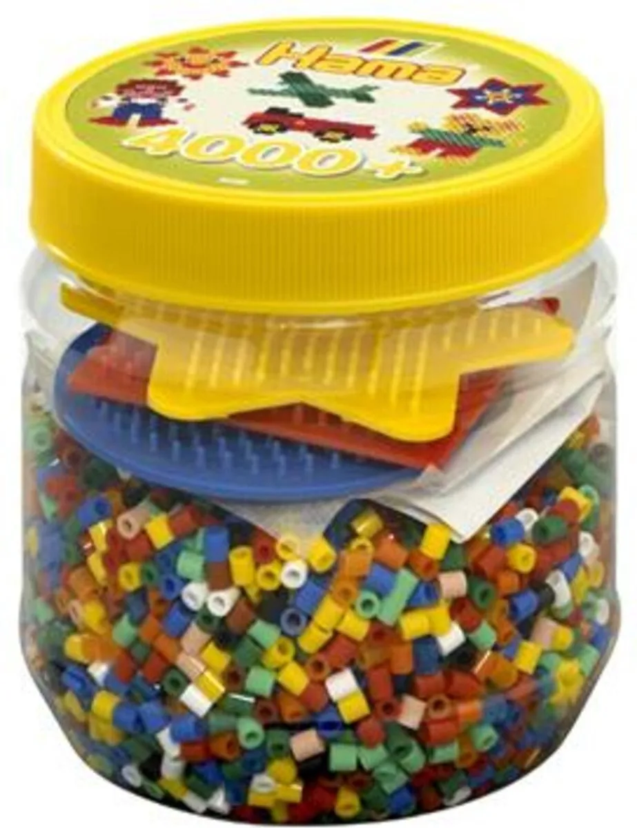 Hama Strijkkralen Ton - 7 Kleuren - 3 Grondplaten