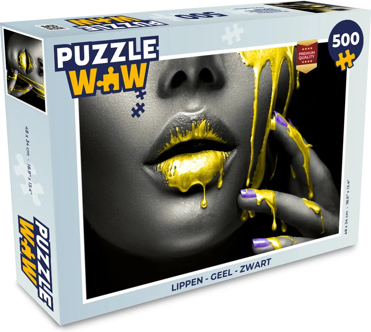 PuzzleWow Lippen Puzzel 500 Stuks