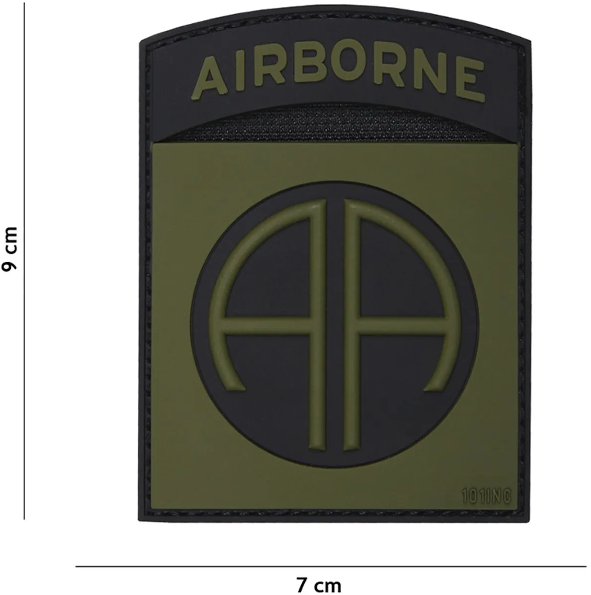101 Inc Embleem 3D PVC Airborne 82Nd Groen
