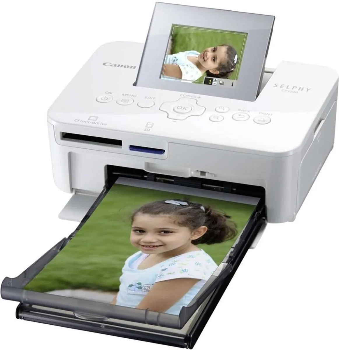 Canon SELPHY CP1000 Fotoprinter - Wit - afbeelding 3 van 6