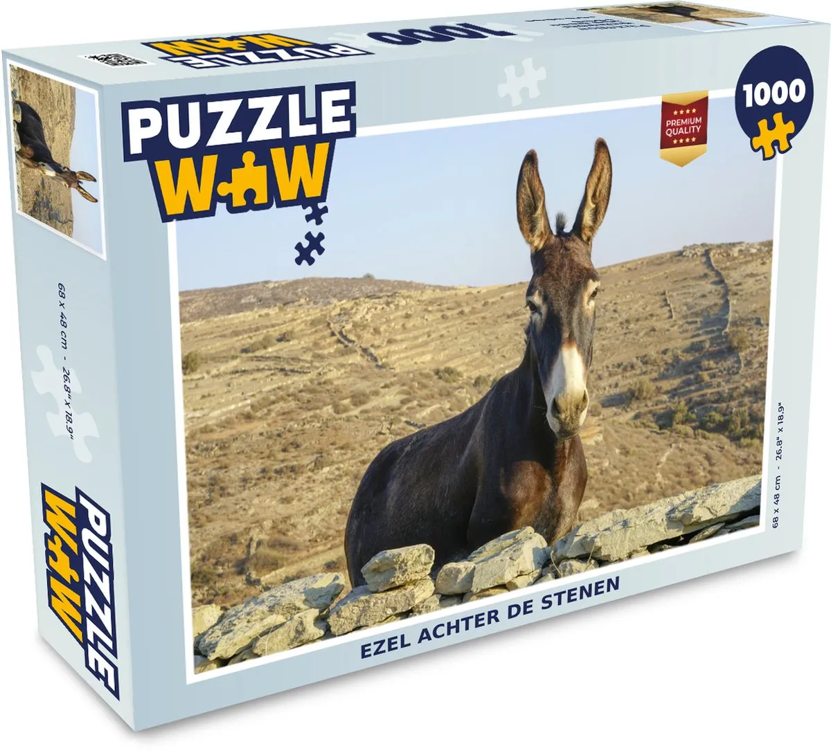 PuzzleWow Puzzel Ezel Achter De Stenen