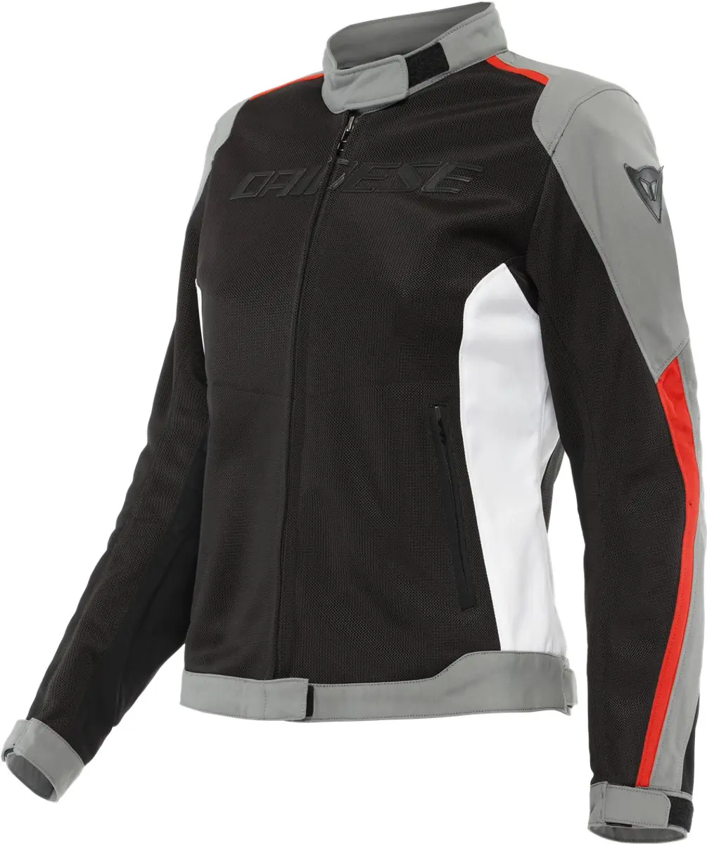 Dainese Hydraflux 2 Air D-Dry Jas Dames Zwart Houtskool Grijs Lava Rood