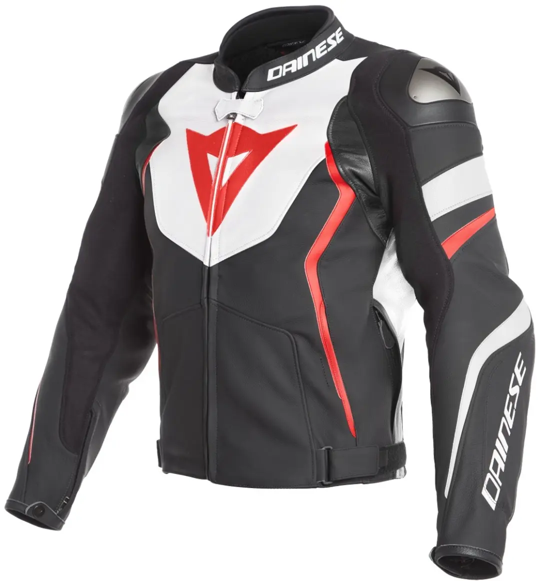 Dainese Avro 4 Jas Zwart Mat Wit Fluo Rood