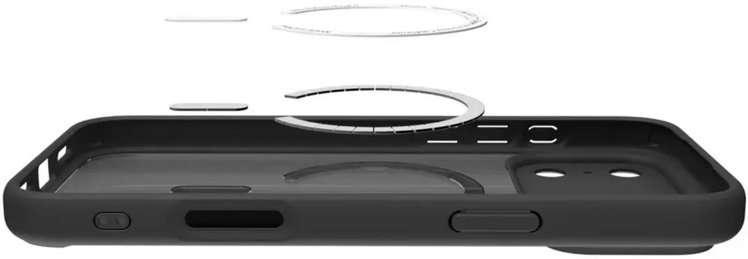 Spigen Ultra Hybrid MagFit Hoesje iPhone 18 Pro/17 Pro - Zwart Oranje - afbeelding 4 van 6
