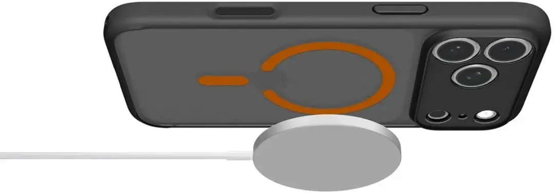 Spigen Ultra Hybrid MagFit Hoesje iPhone 18 Pro/17 Pro - Zwart Oranje - afbeelding 5 van 6