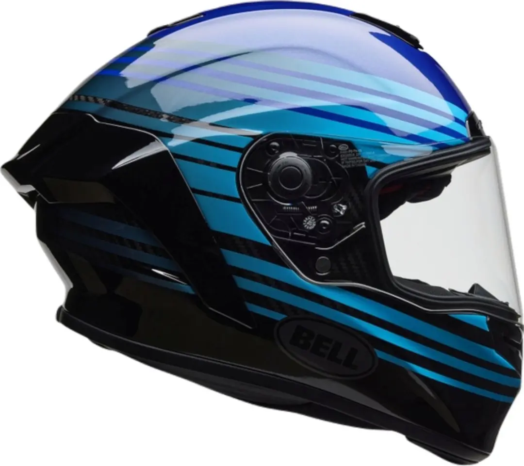 Bell Race Star DLX Flex Dash Integraalhelm - Zwart/Blauw - afbeelding 5 van 6