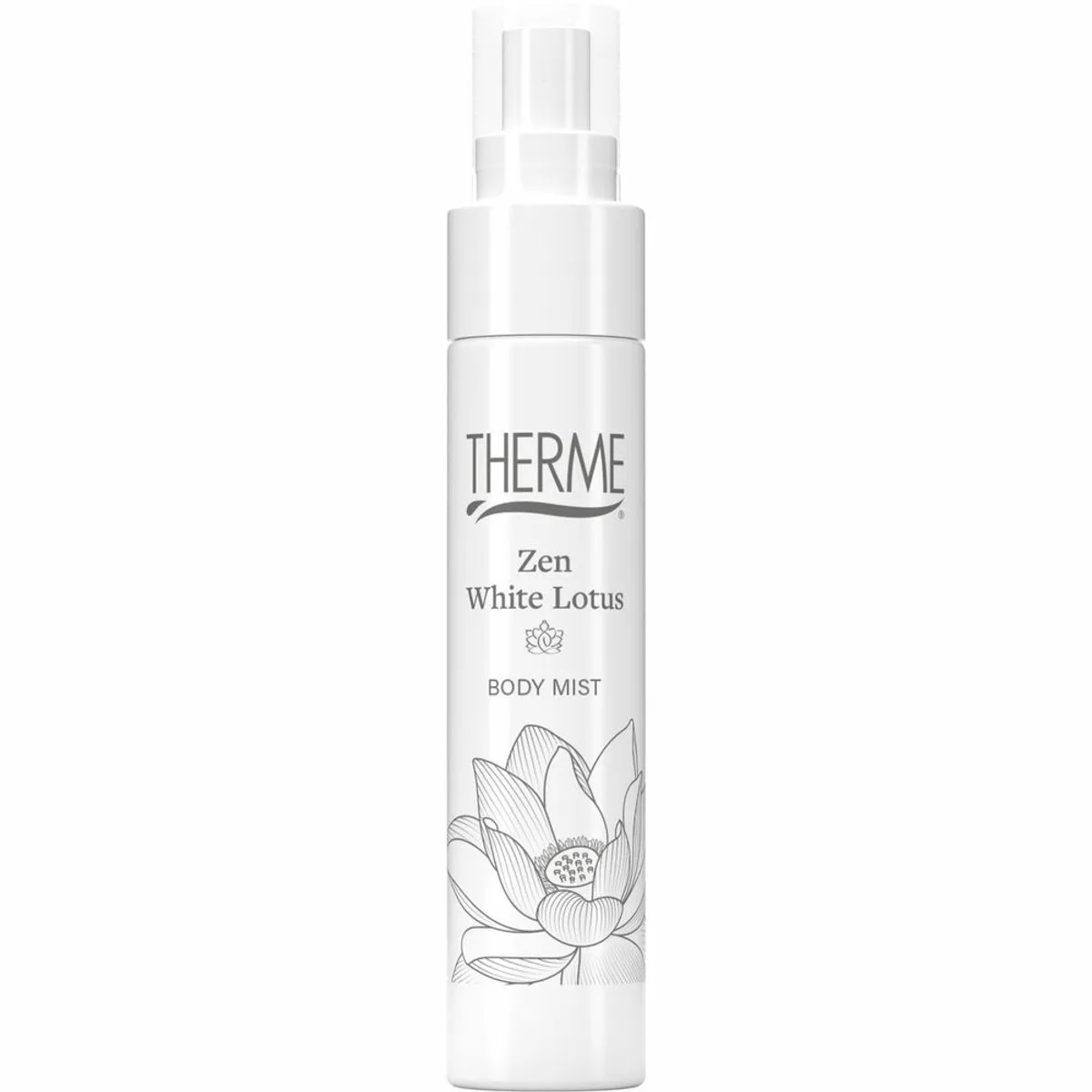 1 x Therme - Zen White Lotus - Lichaamsmist - Verfrissend - Verzorgend - 60ml - Witte Lotus - Zen - Rust - Balans - Geur