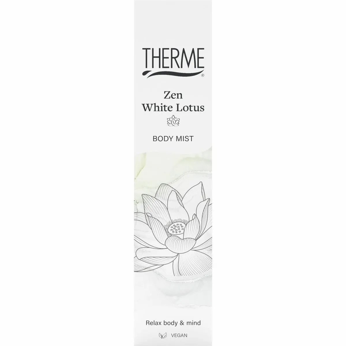 1 x Therme - Zen White Lotus - Lichaamsmist - Verfrissend - Verzorgend - 60ml - Witte Lotus - Zen - Rust - Balans - Geur