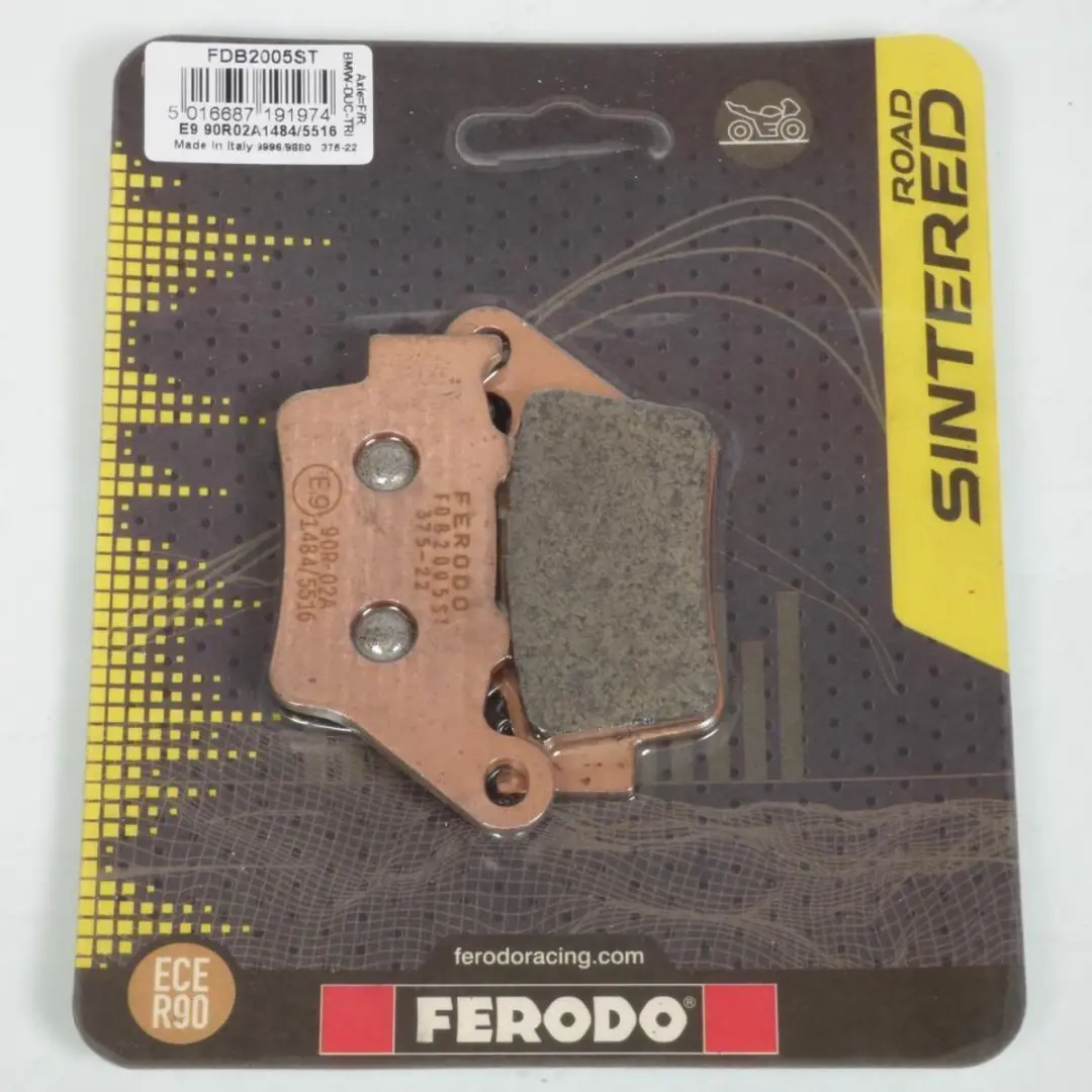 bevestigingsplaat ferodo voor moto aprilia 1200 smv dorsoduro 2011 à 2015 ar ni