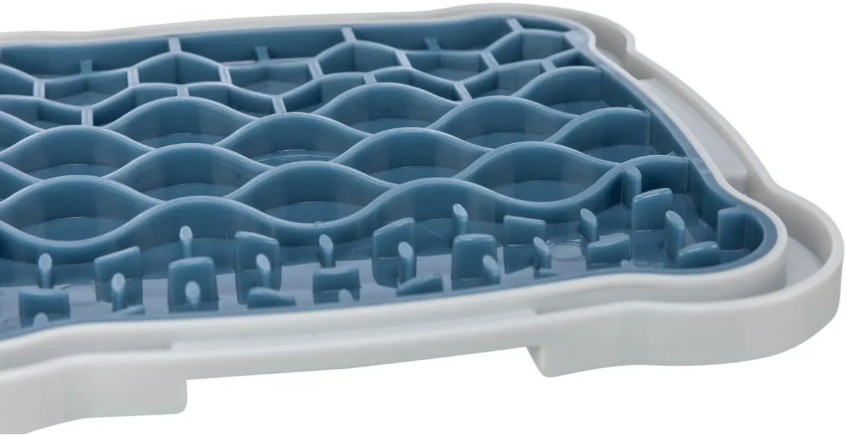 Trixie Lick'n'Snack Plak 20cm - Blauw/Grijs - afbeelding 4 van 6