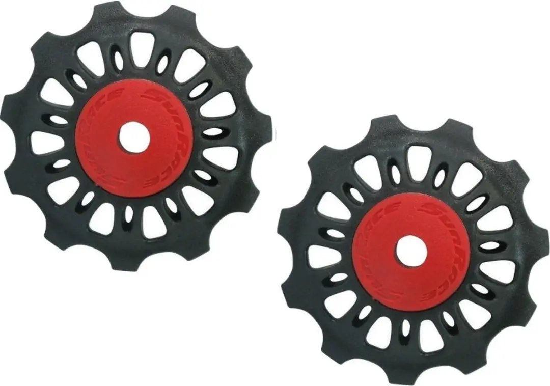 Sunrace Derailleurwieltjes Sp856 11 Tanden 2 Stuks Zwart/rood