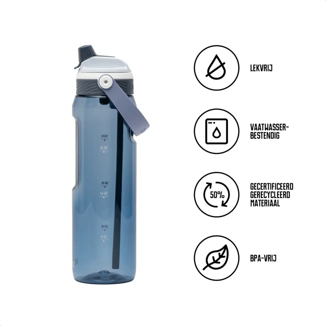 Kambukka Dupla Drinkfles 1000ml Blauw - afbeelding 3 van 5