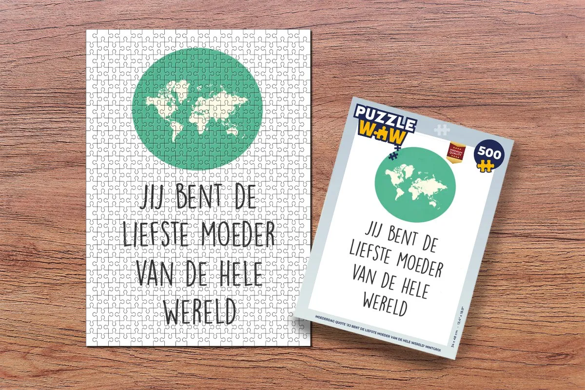 PuzzleWow Quotes Mama Legpuzzel 500 Stuks - Multicolor