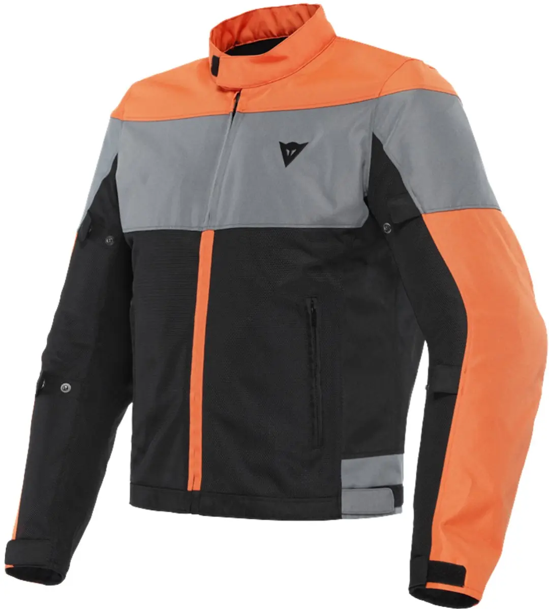 Dainese Elettrica Air Tex Jas Zwart Vlam Oranje Houtskool