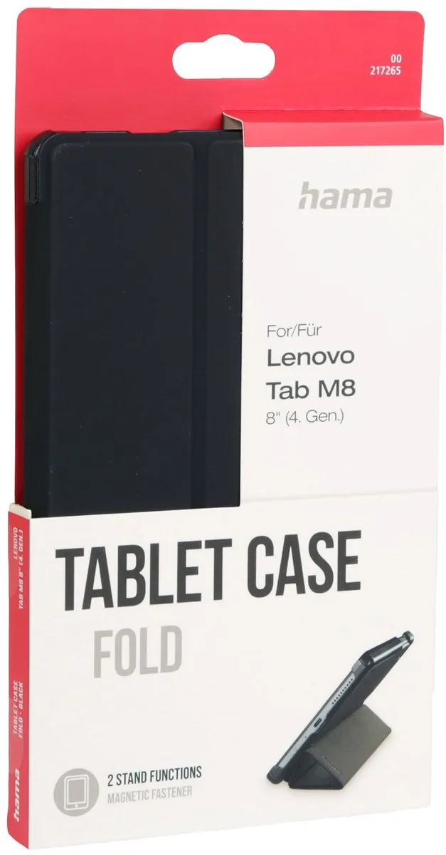 Hama Tablethoes Fold Zwart - Lenovo Tab M8 4e Gen - 8 Inch