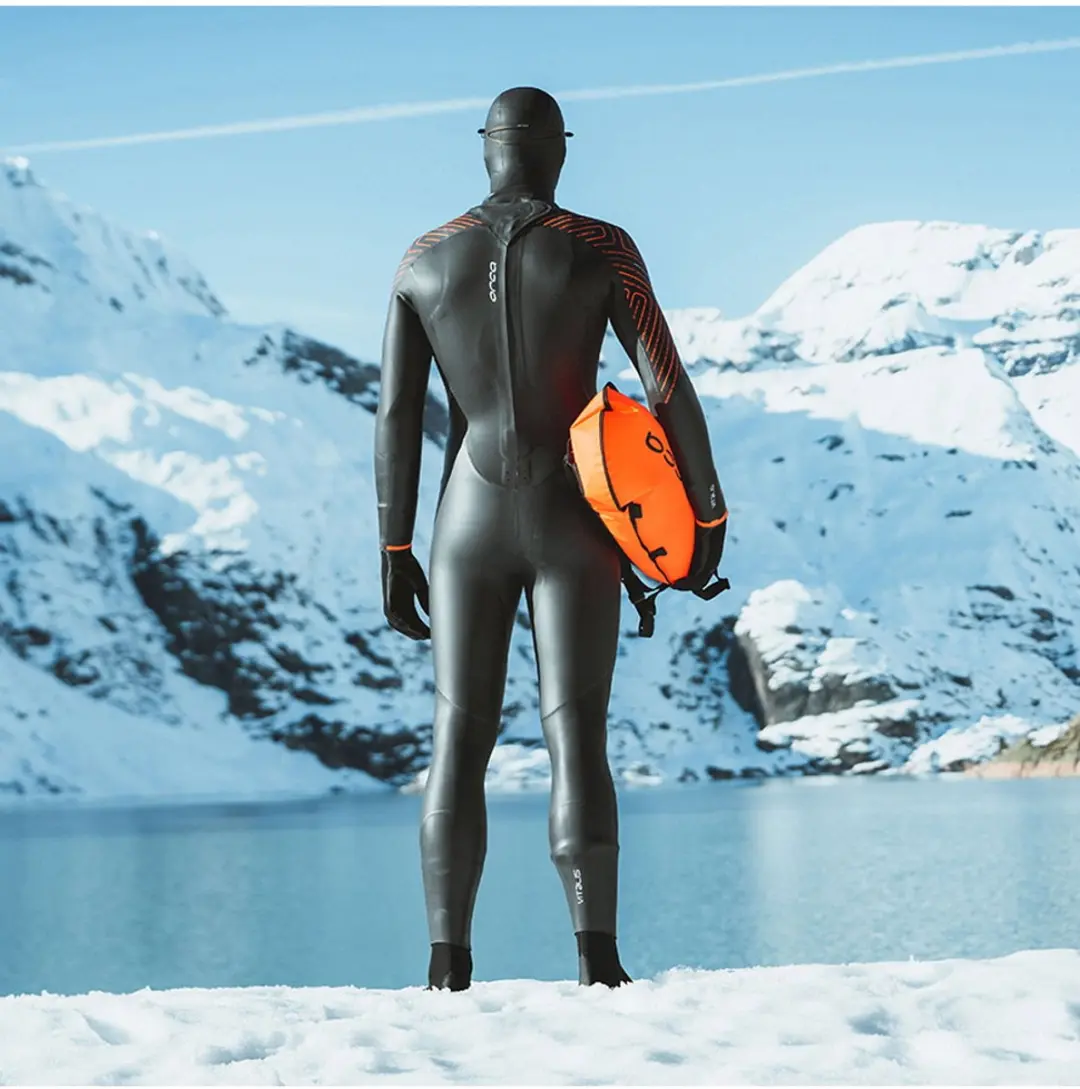 ORCA Vitalis Thermal Open Water Wetsuit - Zwart/Oranje - afbeelding 6 van 6