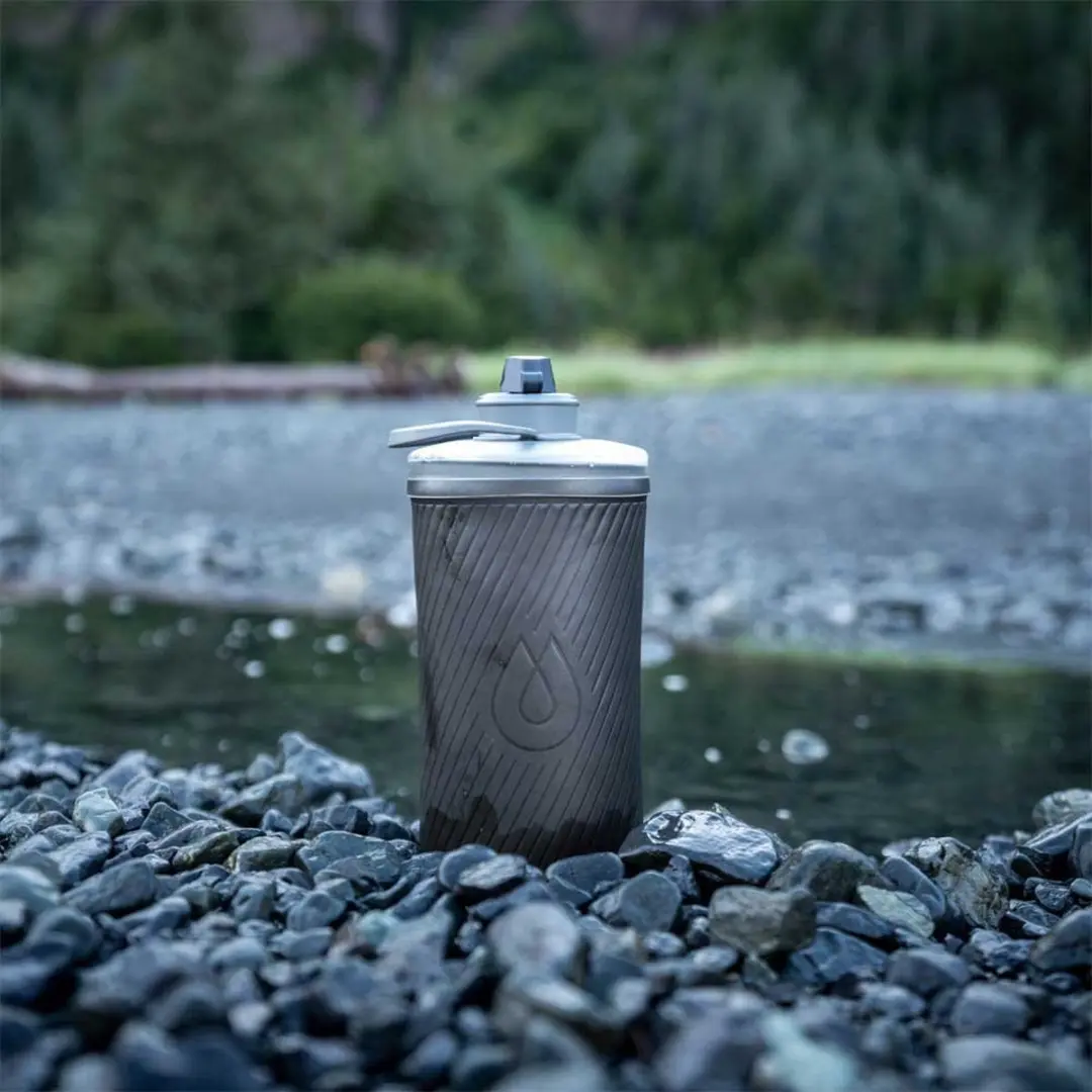 Hydrapak Flux 1.5L Drinkfles - Mammoth Grey - afbeelding 5 van 6
