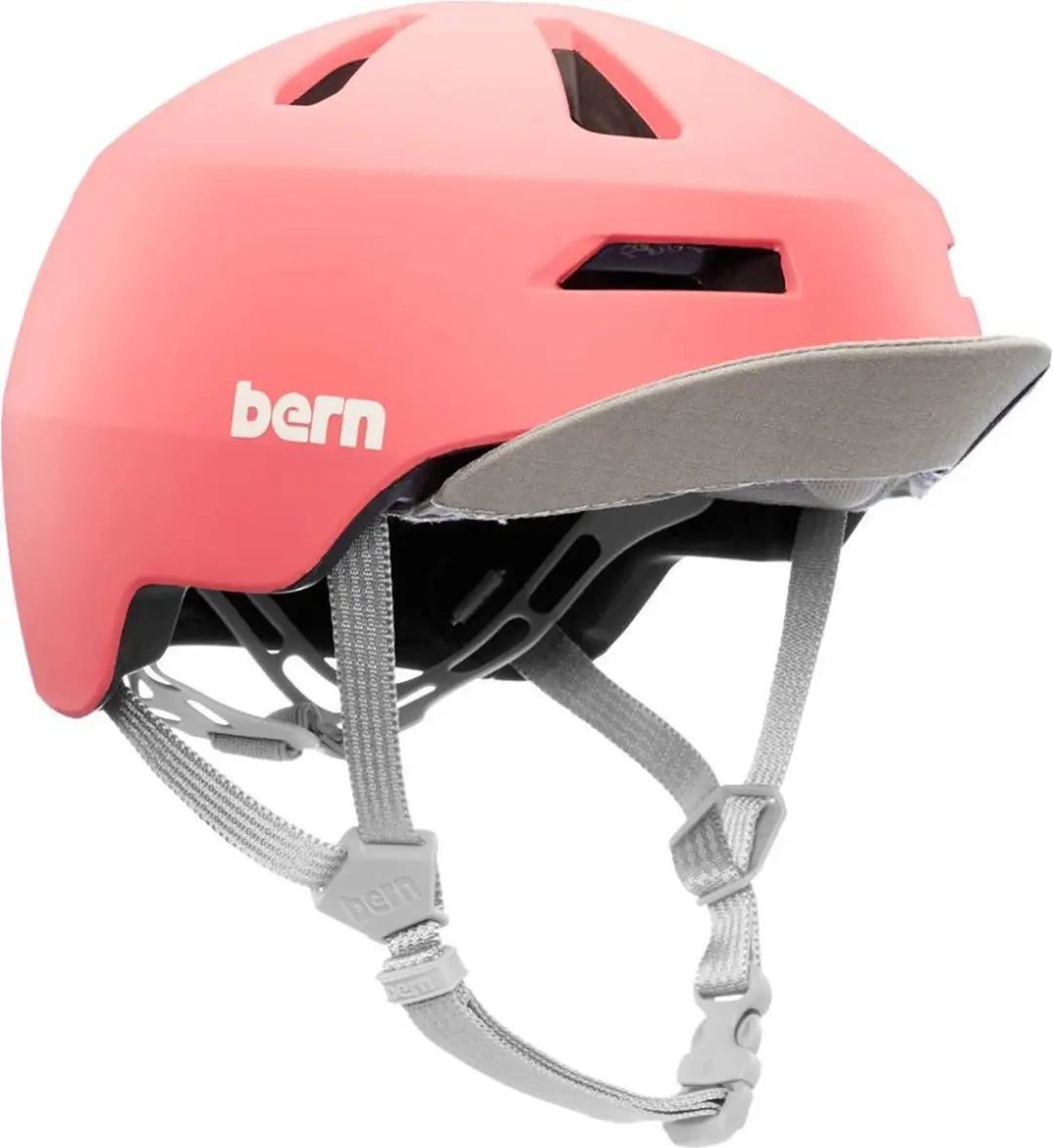 Bern Nino 2.0 Matte Grapefruit Fietshelm - Medium - afbeelding 3 van 4