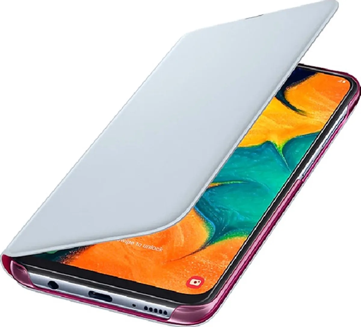 Samsung Galaxy A30s Wallet Case - Wit