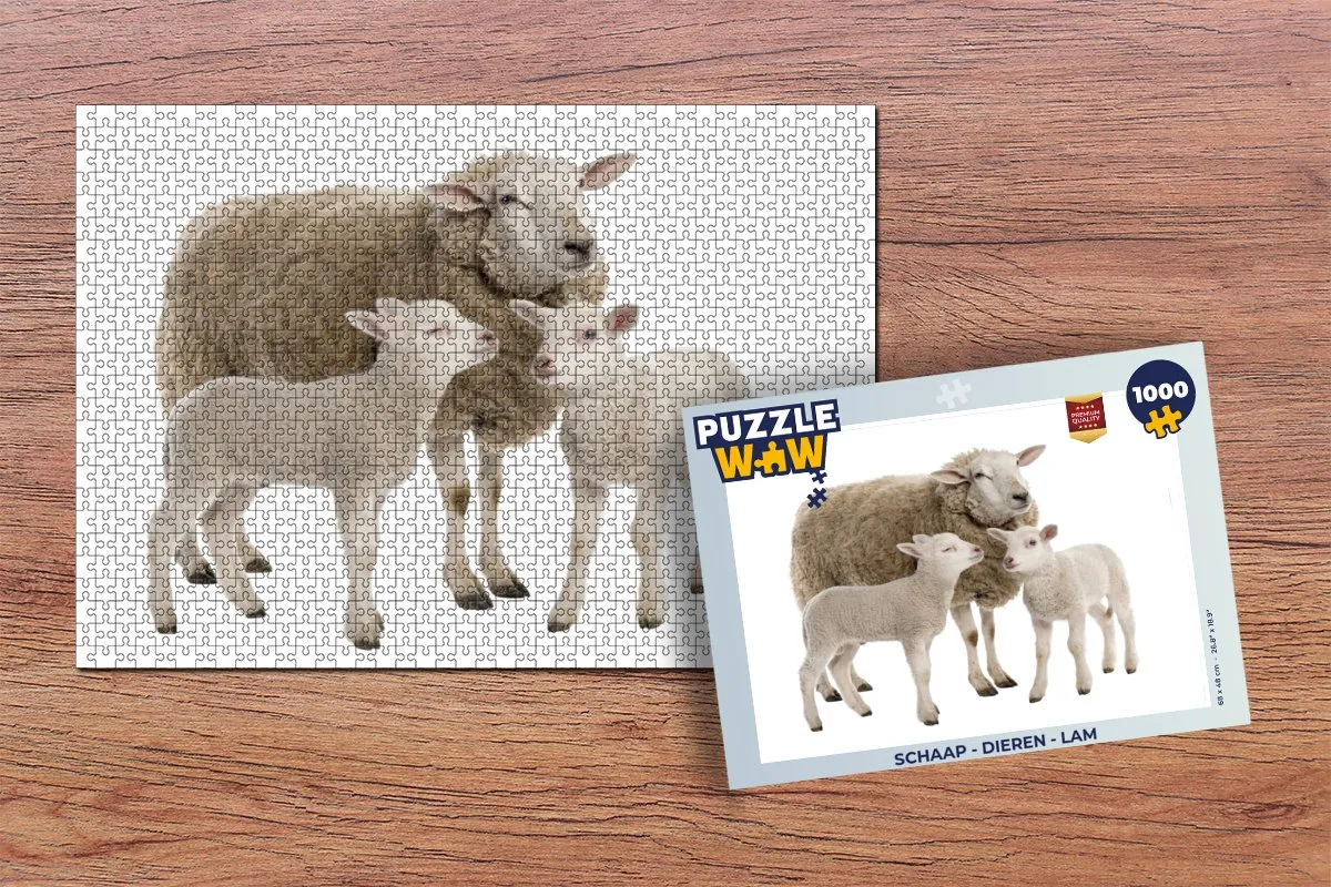 PuzzleWow Lam Legpuzzel 1000 Stuks - Multicolor