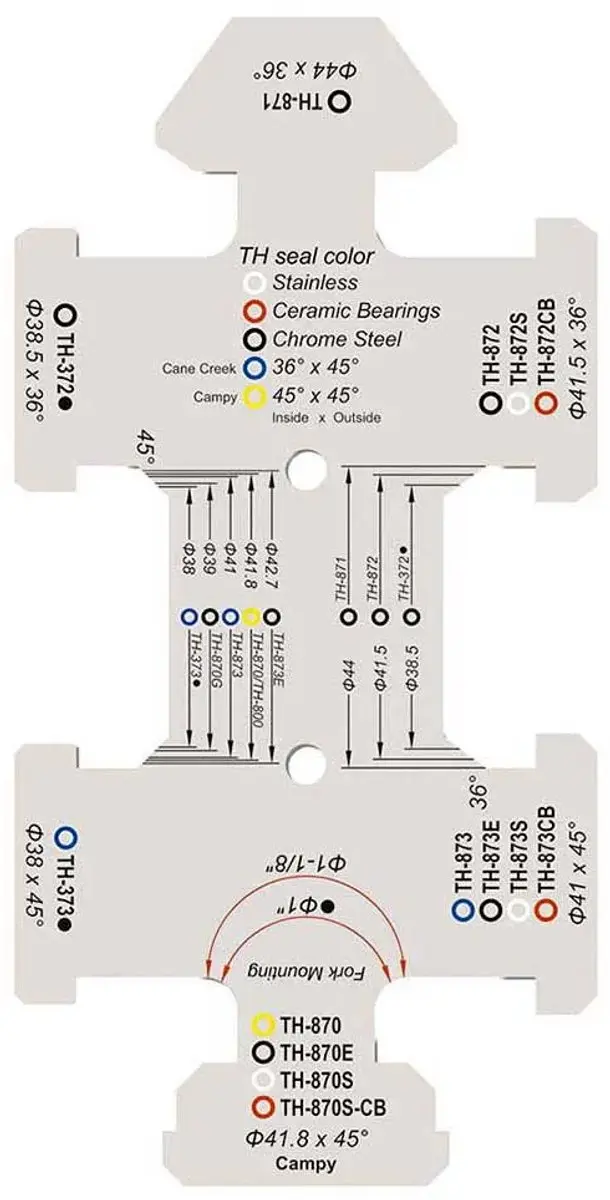 FSA Headset Angle Gauge 1 en 1 1 1/8"