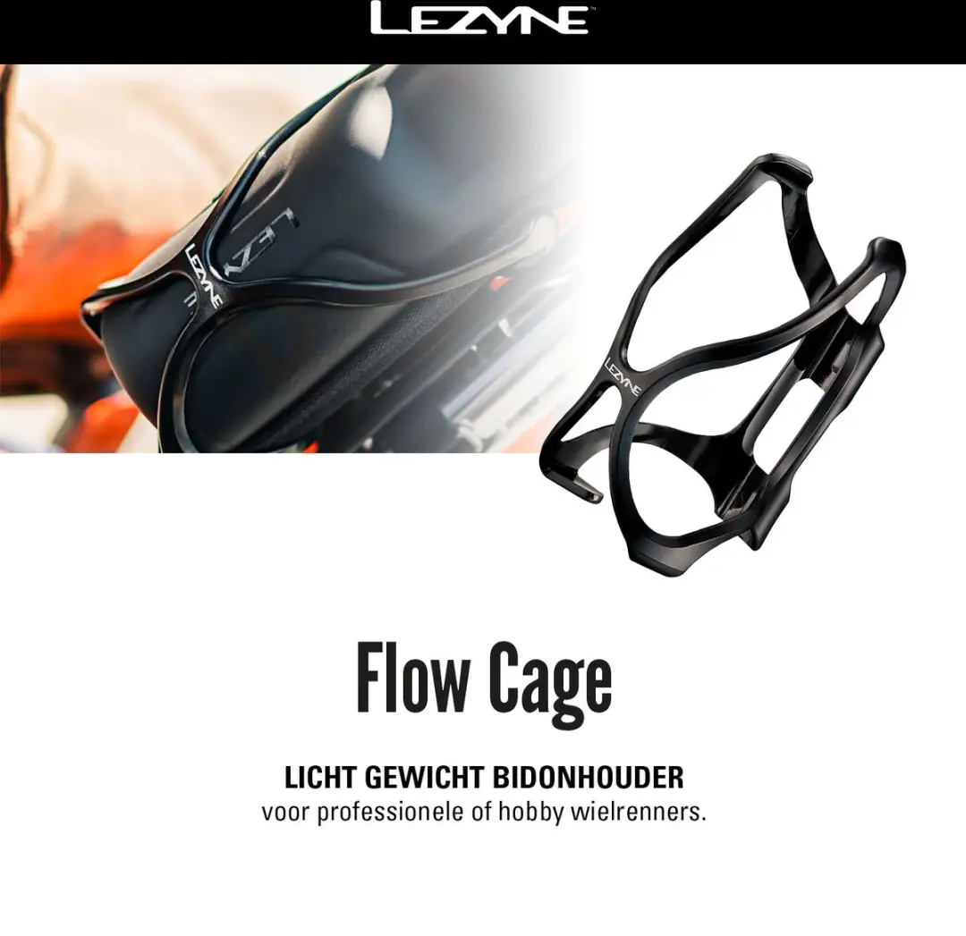Lezyne Flow Cage Zwart - afbeelding 2 van 6