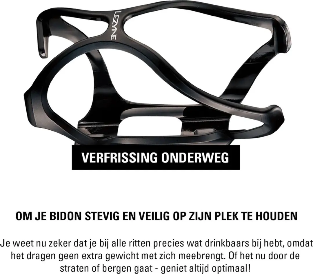 Lezyne Flow Cage Zwart - afbeelding 5 van 6