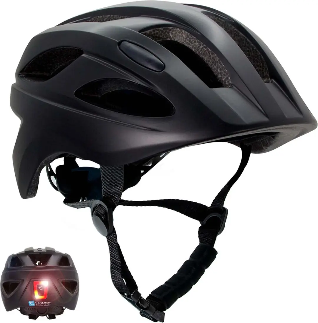 Crazy Safety Cool Swat Fietshelm M Zwart