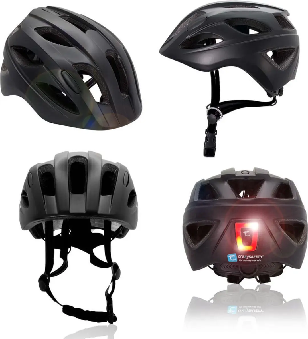 Crazy Safety Cool Swat Fietshelm M Zwart - afbeelding 2 van 6