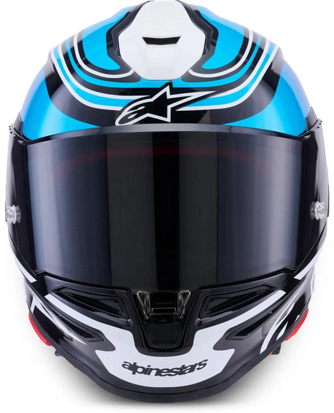 Alpinestars Supertech R7 Zeal Helm - XS Zwart/Blauw/Roz - afbeelding 4 van 6