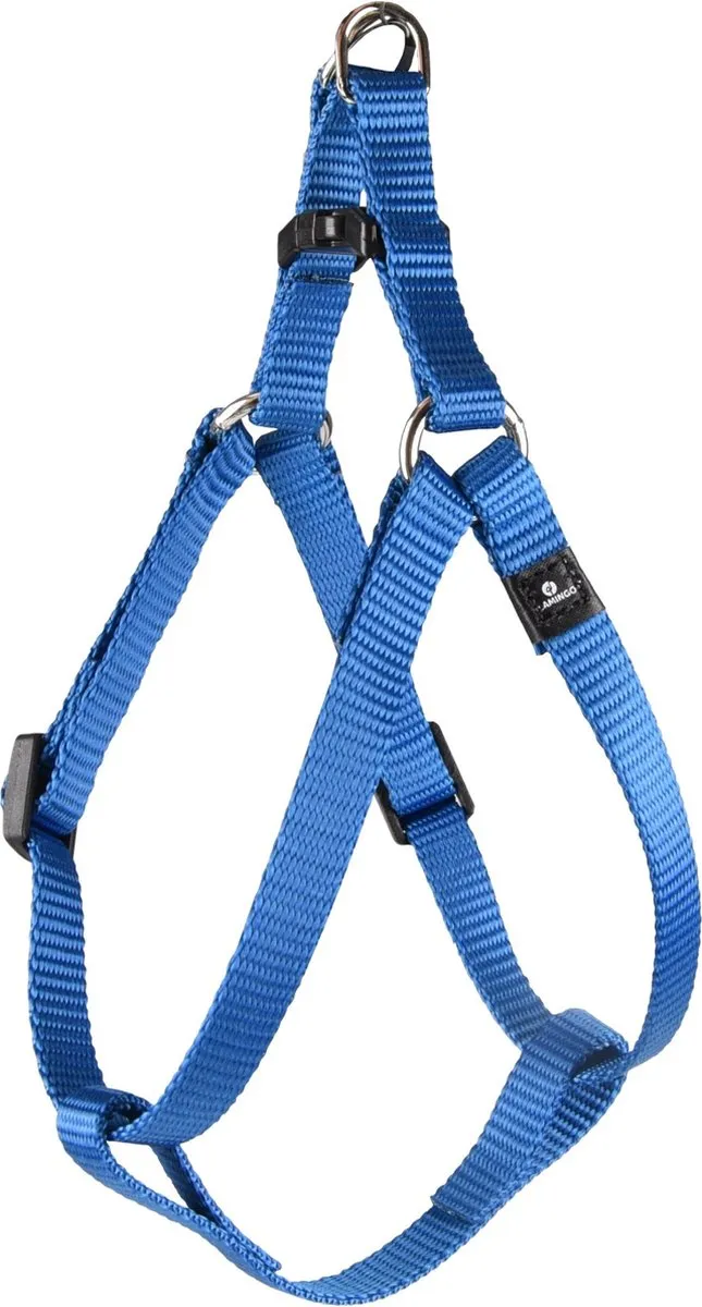 Flamingo Ziggi Step&go Hondenharnas Blauw XS