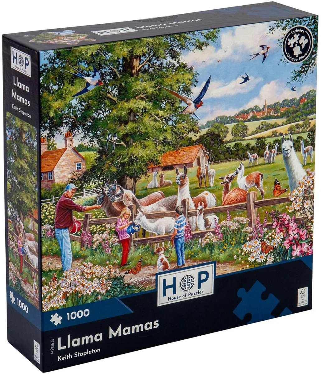 House Of Puzzles Llama Mamas Legpuzzel 1000 Stuks - HP0637