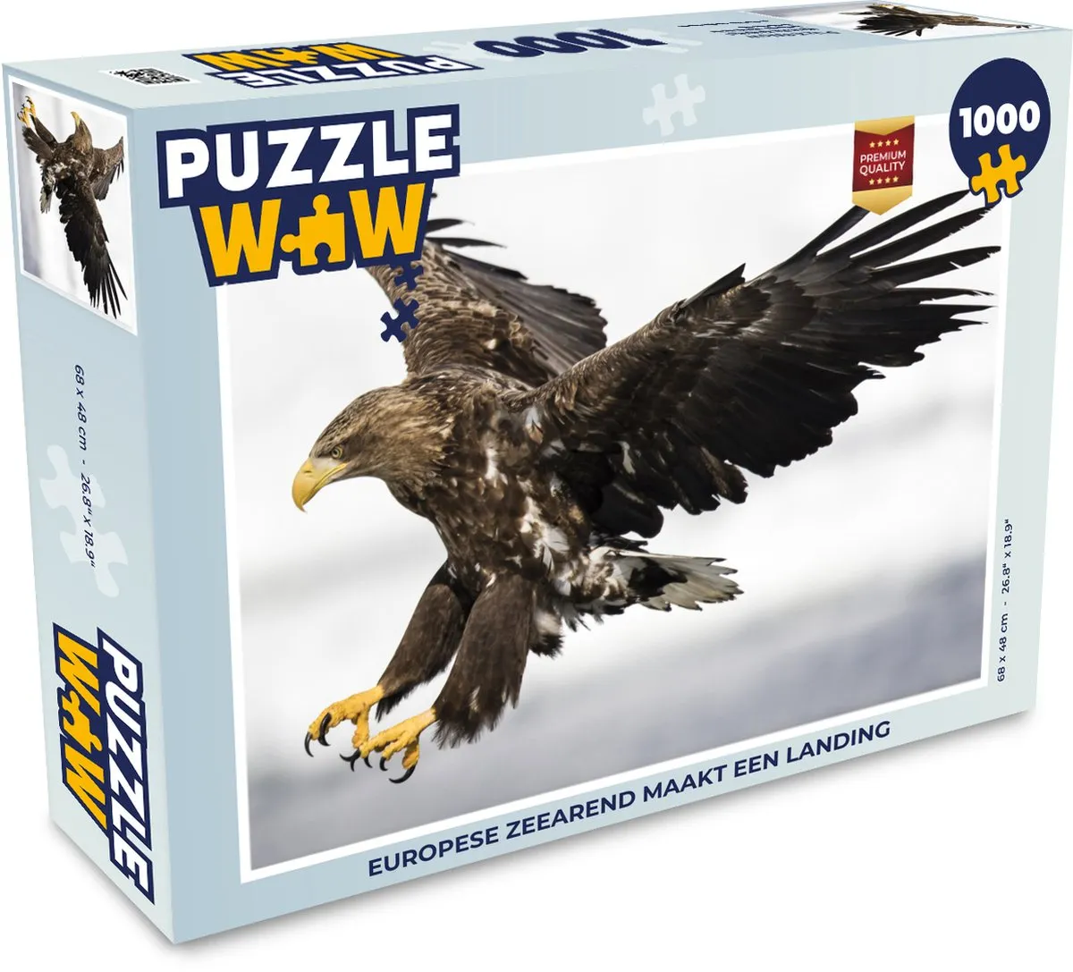 PuzzleWow Legpuzzel Europese Zeearend 1000 Stuks