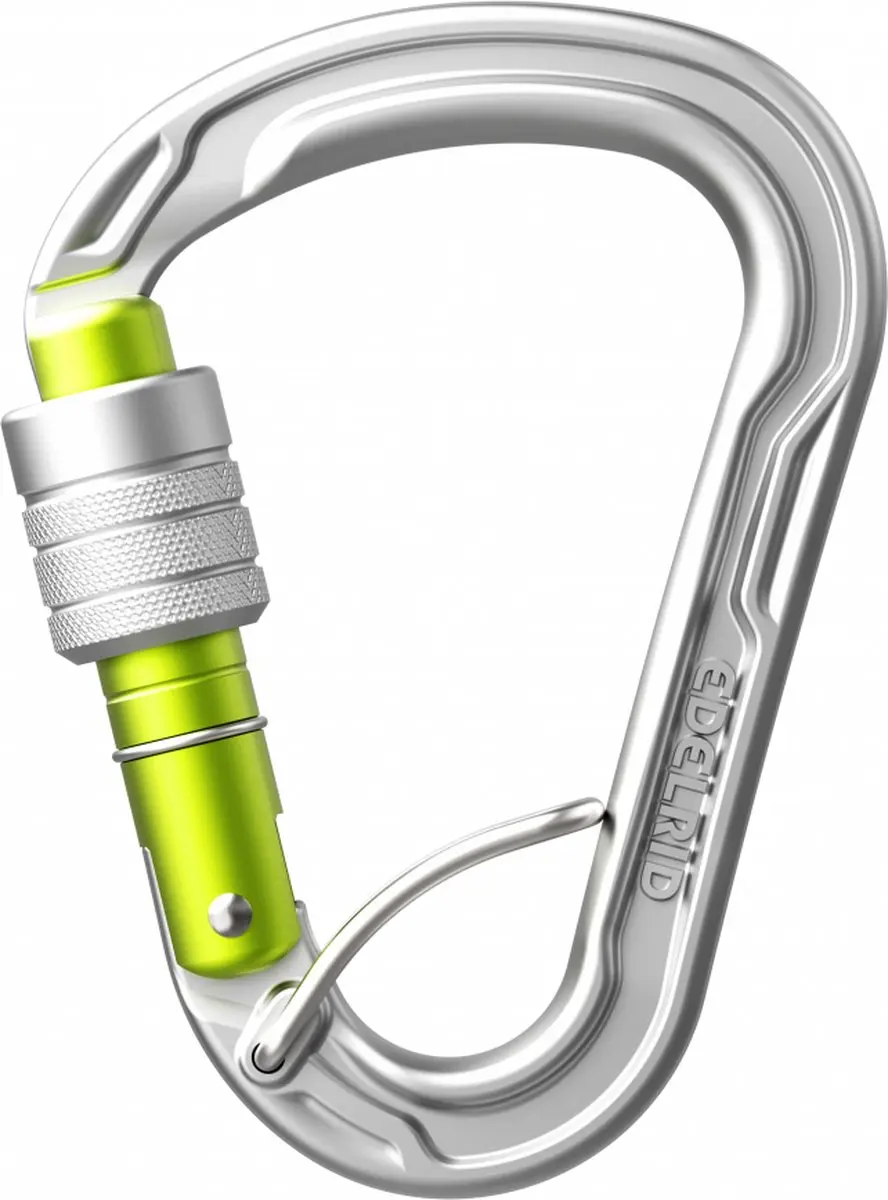 Edelrid Hms Strike Screw Fg Karabijnhaak Zilver