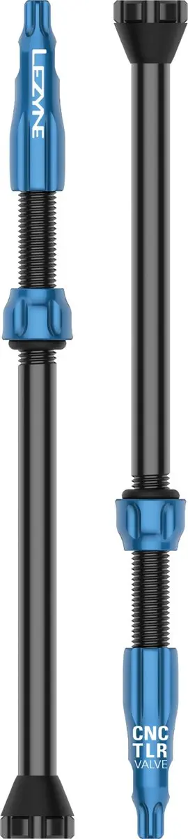 Lezyne CNC TLR Tubeless Ventiel 80mm Blauw