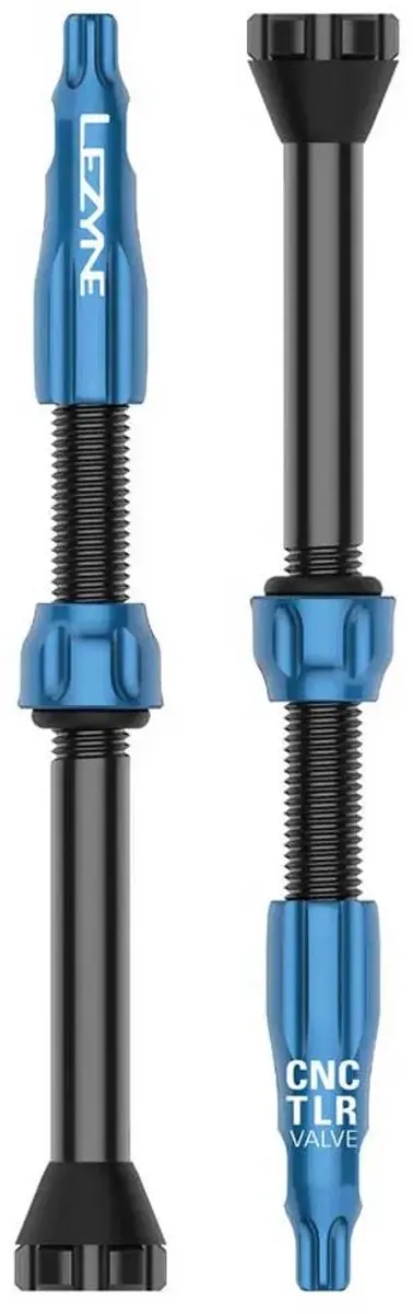 Lezyne CNC TLR Tubeless Ventiel 80mm Blauw - afbeelding 4 van 4