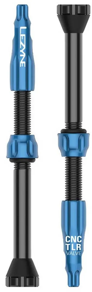 Lezyne CNC TLR Tubeless Ventiel 80mm Blauw - afbeelding 3 van 4
