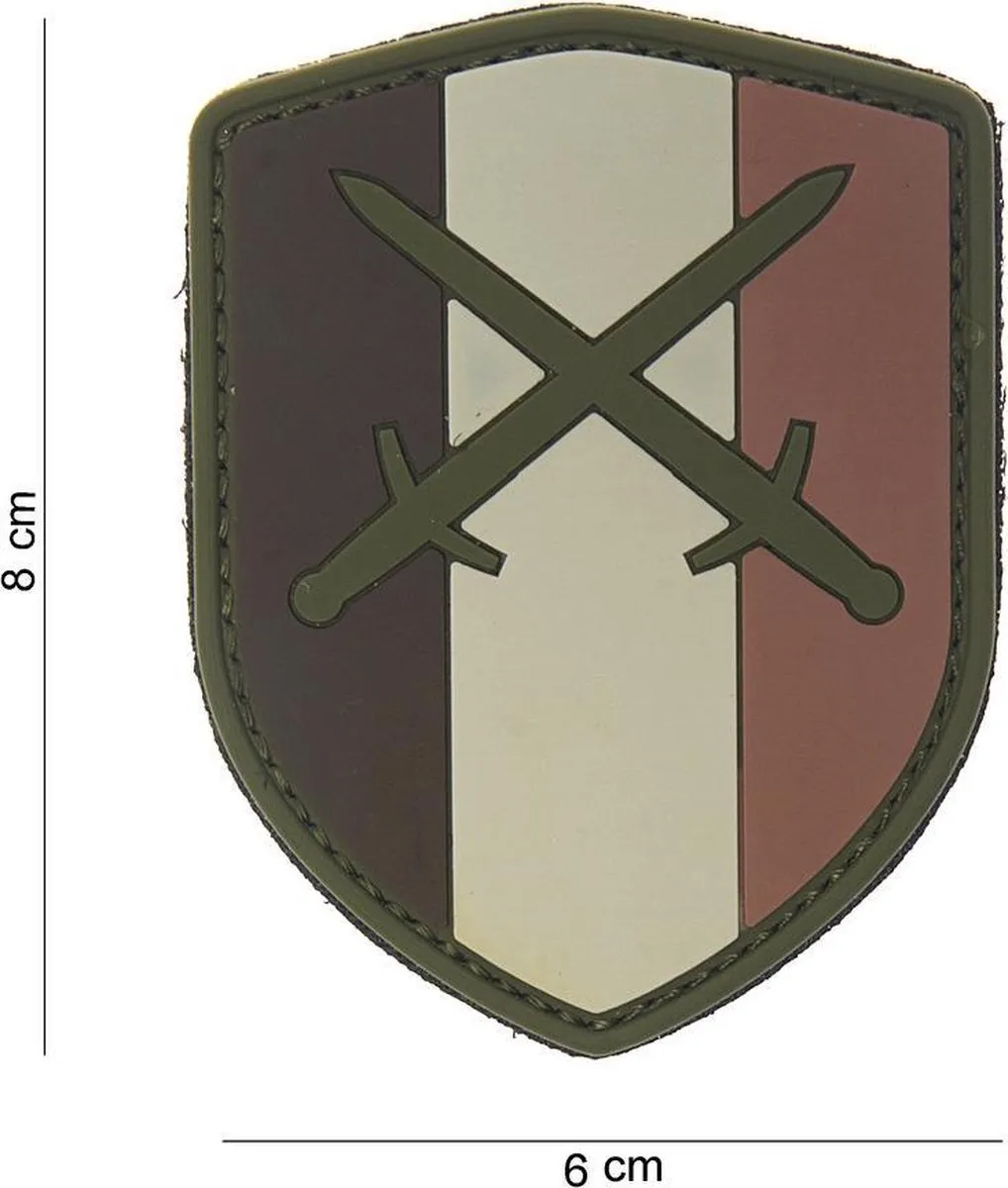 101 Inc Embleem 3D Schild België Desert Zwaard