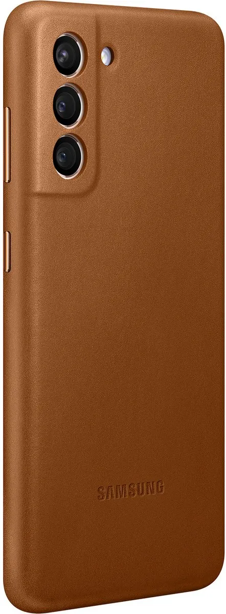 Samsung Leather Hoesje S21 EF-VG991LAEGWW - Bruin