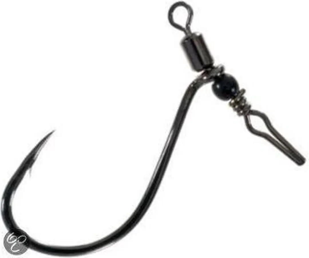 Gamakatsu Hook Swivel Shot NSB 3/0 - 3 Stuks - Black/Grey - afbeelding 3 van 3