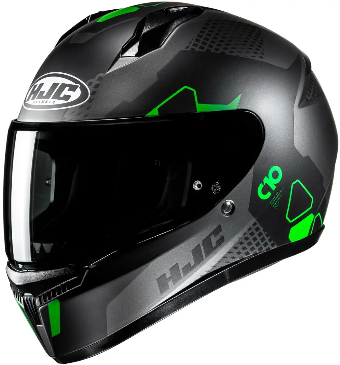 HJC C10 Aspa Zwart Grijs Groen Integraalhelm