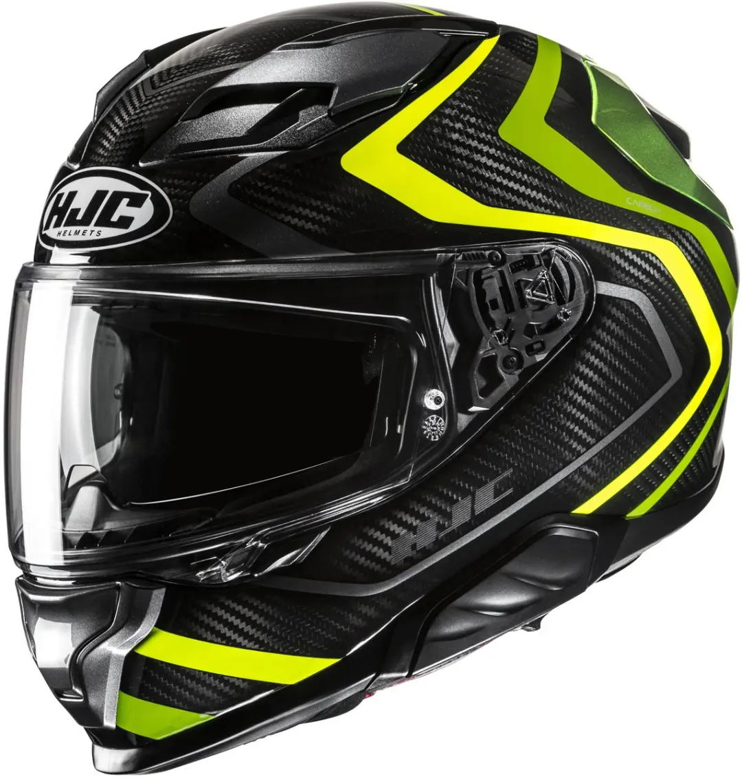 HJC F71 Carbon Nevio Zwart Groen Geel Integraalhelm