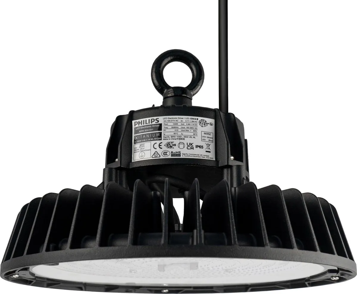 Ledvion LED High Bay 100W Driver 17.500Lm - 3000K - IP65 - Zwart