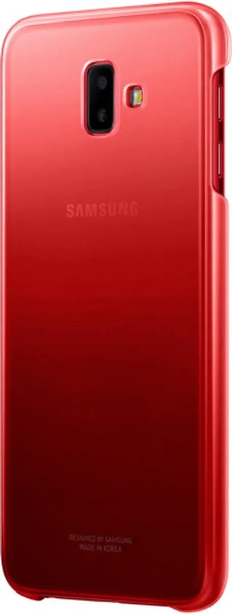 Samsung Galaxy J6+ EF-AJ610CR Gradation Cover - Rood